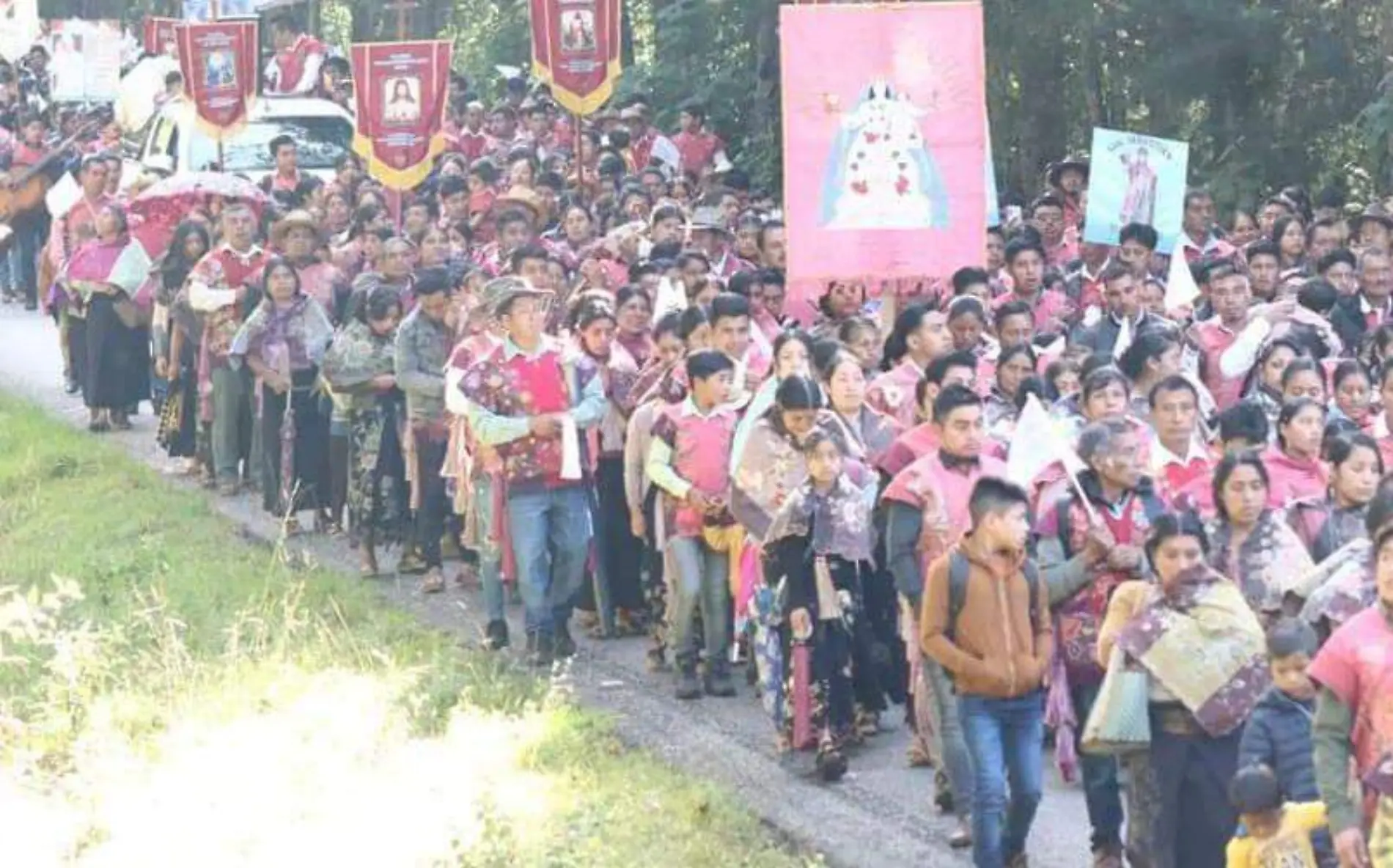 marcha por la paz en zinacantan